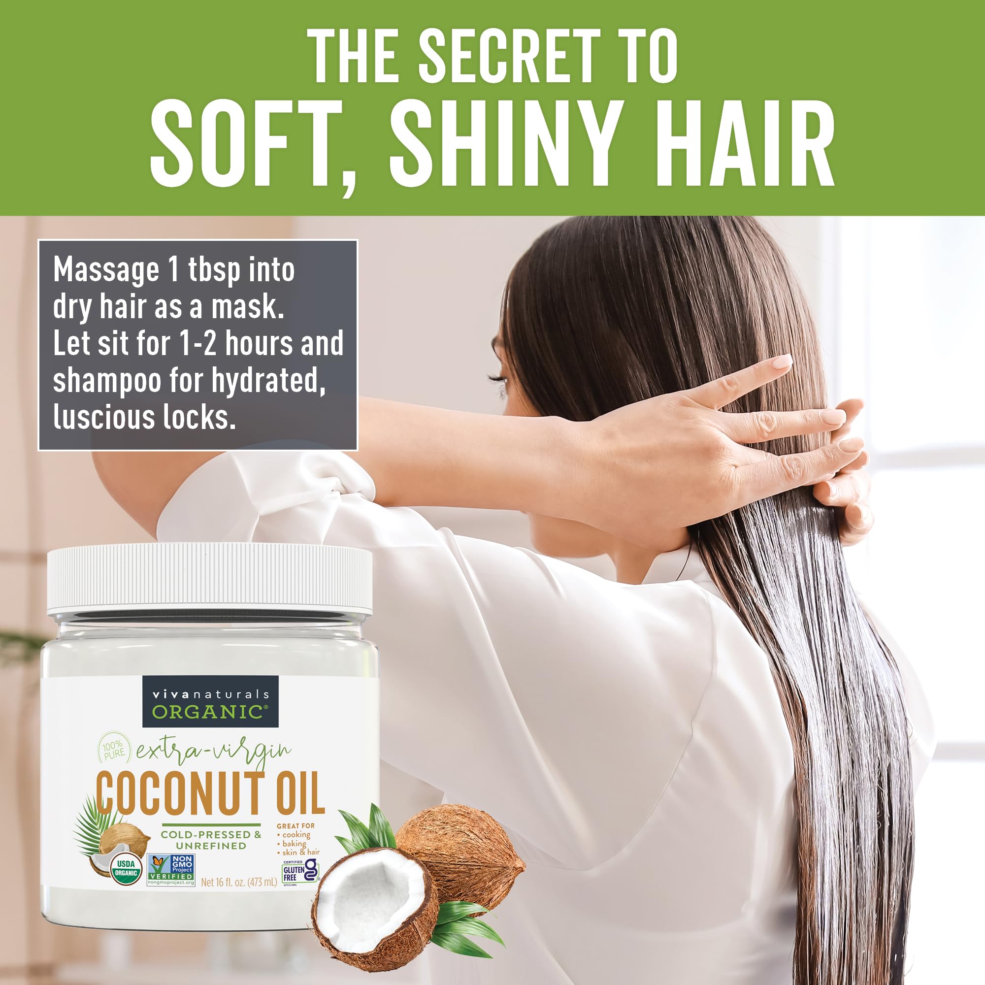 Viva Naturals coconut oil in a pan for cooking and sautéing