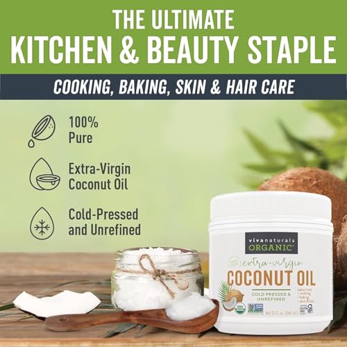 Viva Naturals Coconut Oil used in massage therapy for soothing warmth
