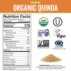 Viva Naturals dry quinoa grains, protein-rich base for meals