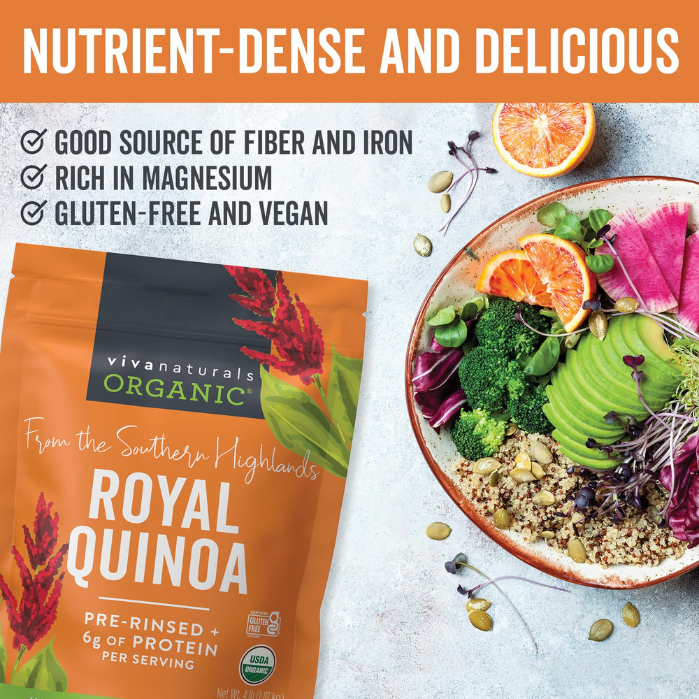 Viva Naturals quinoa with kosher certification seal for inclusive diets