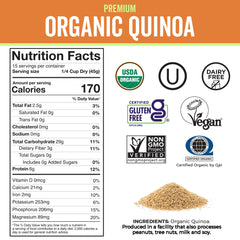 Viva Naturals raw quinoa grains with large round seeds.