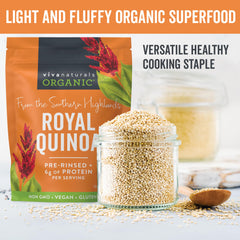 Viva Naturals quinoa in a fresh salad, gluten-free base