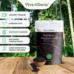 Viva Doria grinder refill pack two-piece set for convenient seasoning.