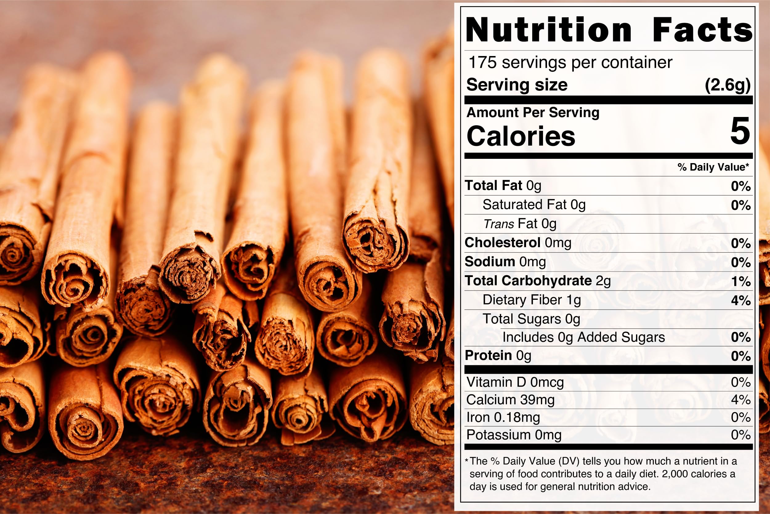 Viva Doria Organic Ceylon Cinnamon sticks with resealable pouch for easy storage.