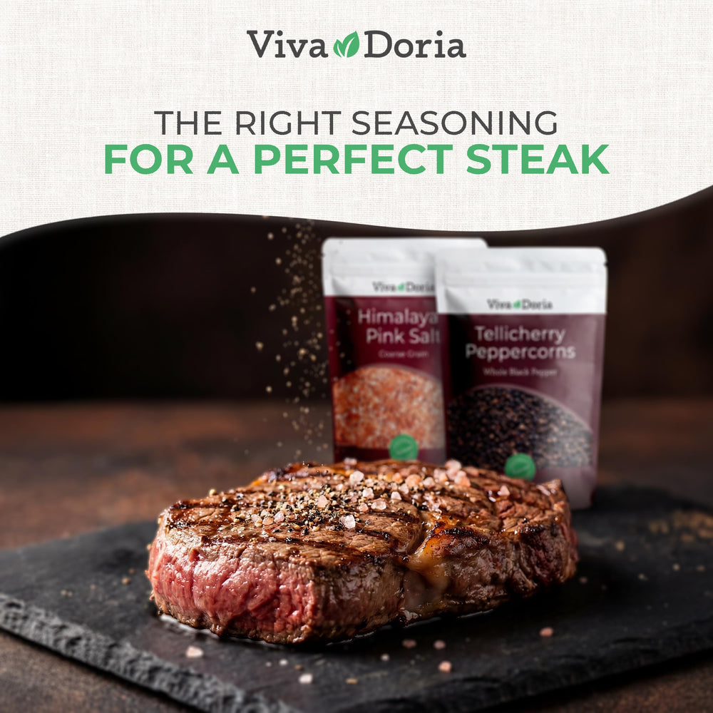 Viva Doria two-piece set packaging for easy storage and refills.