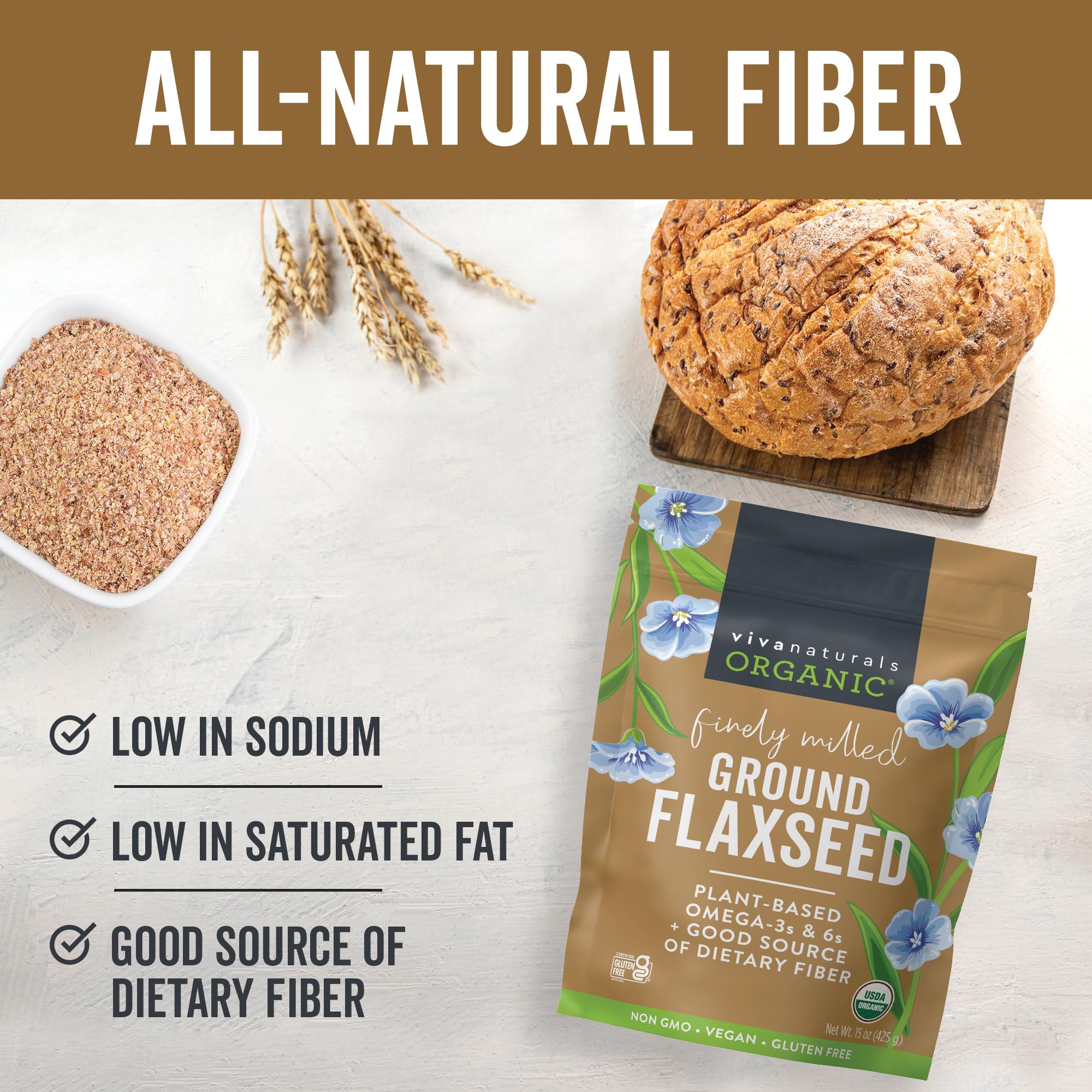 Viva Naturals flaxseed baking dish infused with healthy, nutty flavor