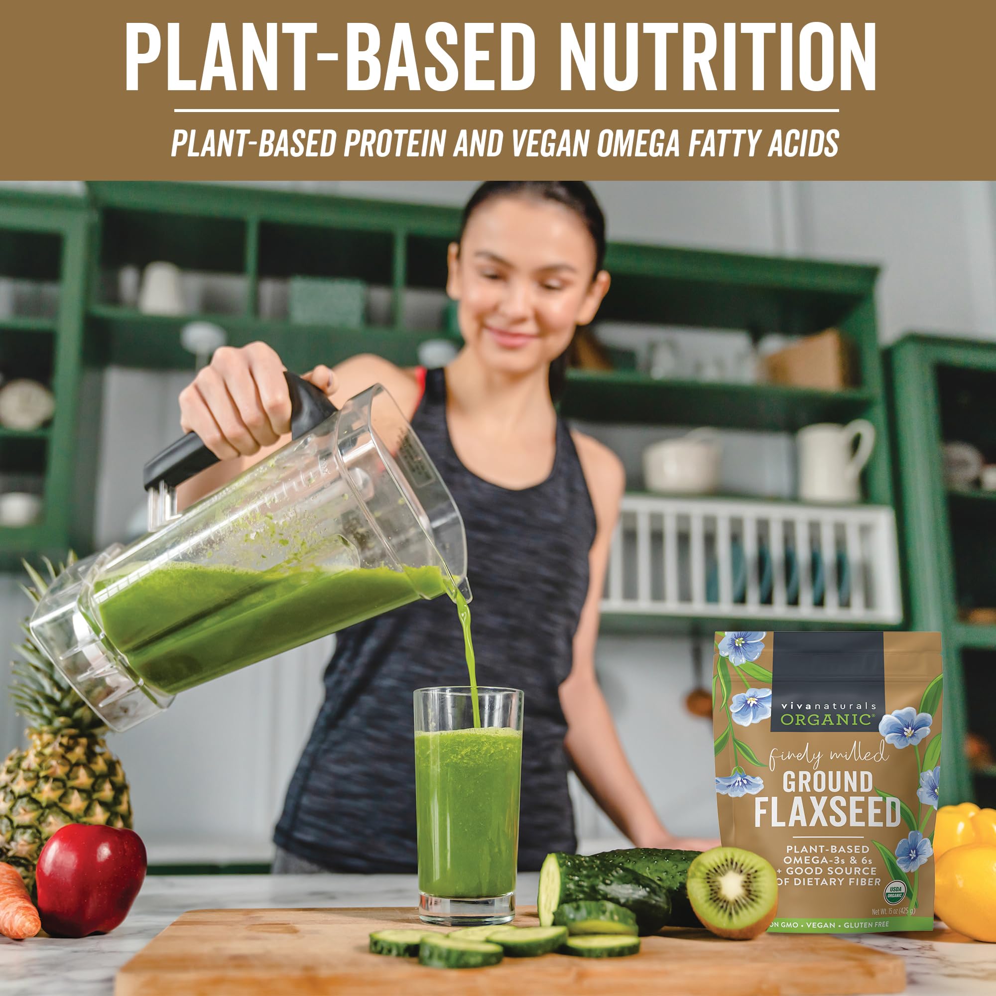 Viva Naturals organic flaxseed fields in Canada highlighting pristine harvest