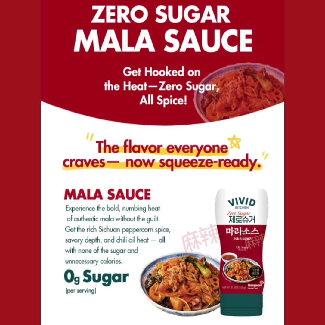 VIVID KITCHEN Mala sauce on stir-fry delivering bold umami