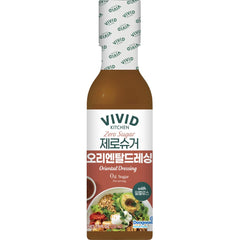 VIVID Kitchen Oriental Dressing bottle-front view highlights bold flavor for salads