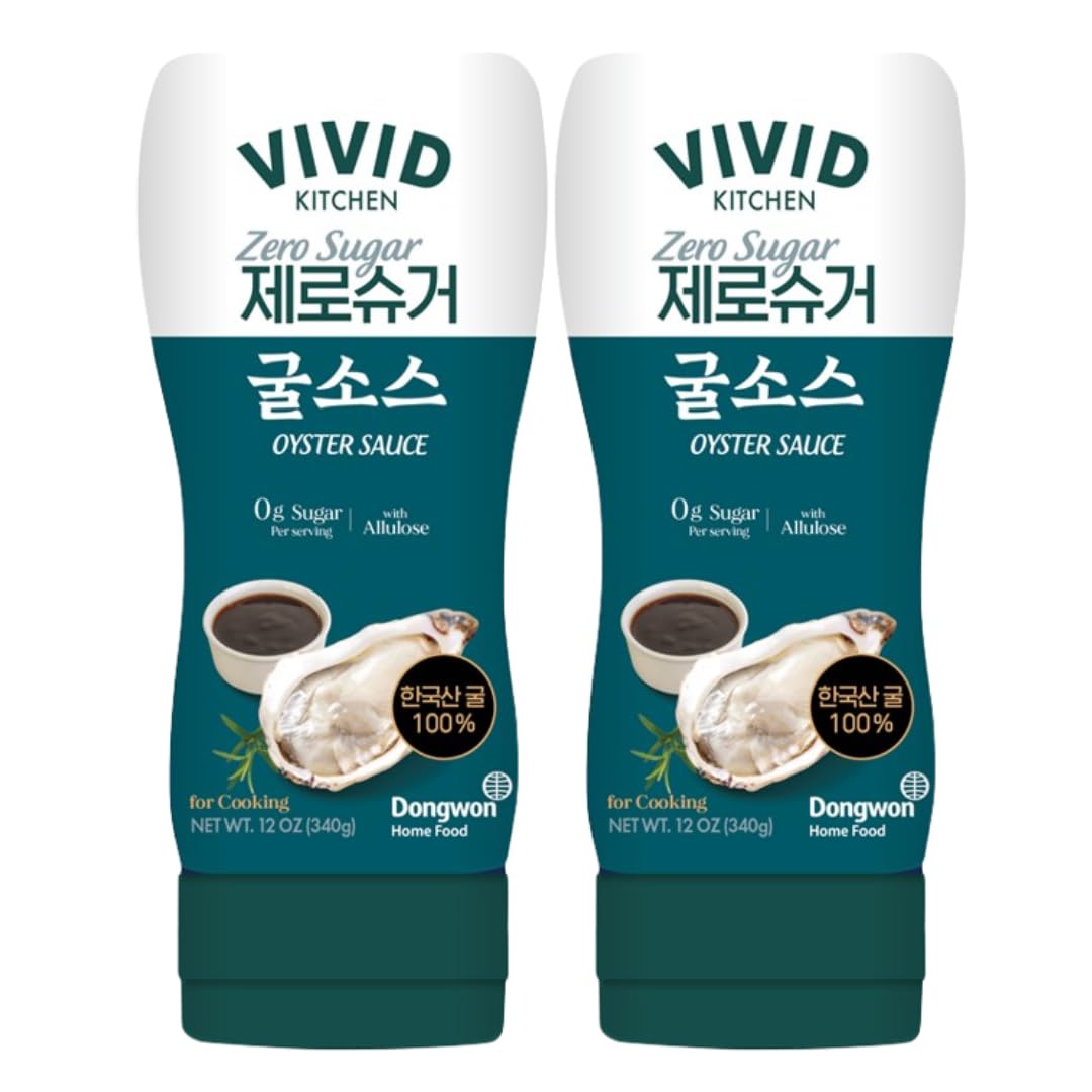 VIVID KITCHEN Oyster Sauce bottle pour — rich umami for quick stir-fries