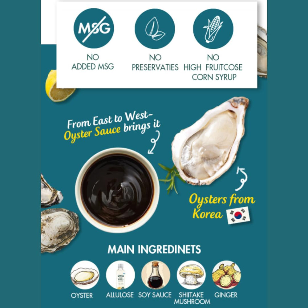 VIVID KITCHEN Oyster Sauce stir-fry vegetables — elevates veggie dishes with depth