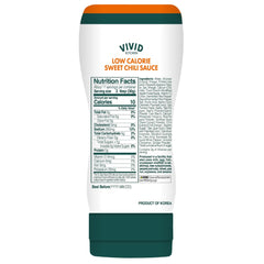 VIVID KITCHEN Sweet Chili sauce paired with fresh vegetables for dipping.