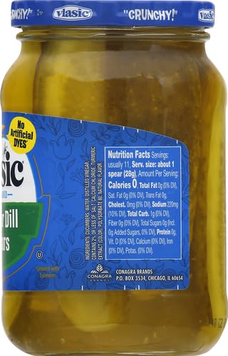 Vlasic Kosher Dill Spear Pickles on display evoking tradition and trust