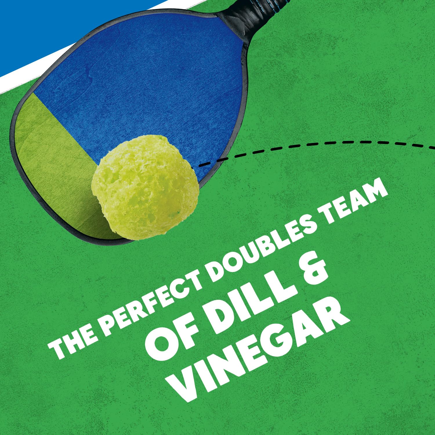 Vlasic Pickle Balls sponsor badge and pickleball association credit.