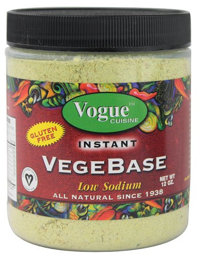 Vogue Cuisine VegeBase sprinkled on vegetables for depth