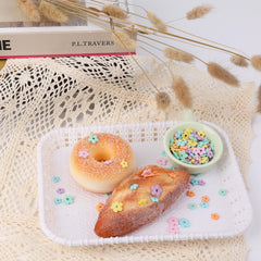 VoKaSar edible flowers donut toppers elevate treats with floral charm.
