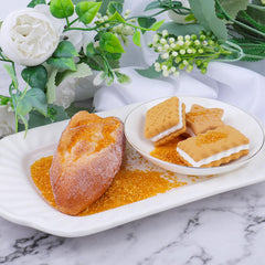VoKaSar gold sugar sprinkles atop donuts create eye-catching shine.