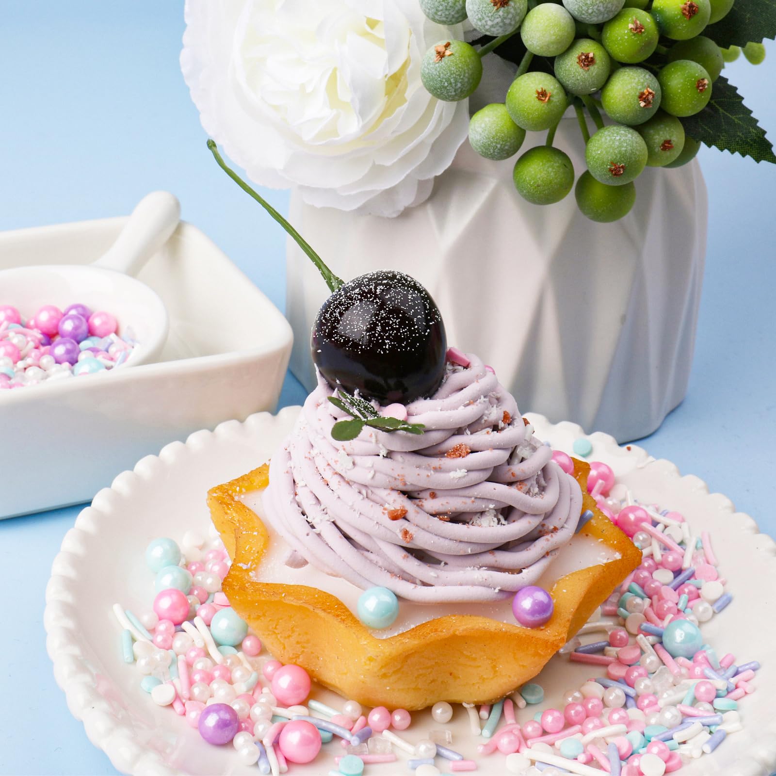 VoKaSar confetti sprinkles add bright color to desserts and toppings