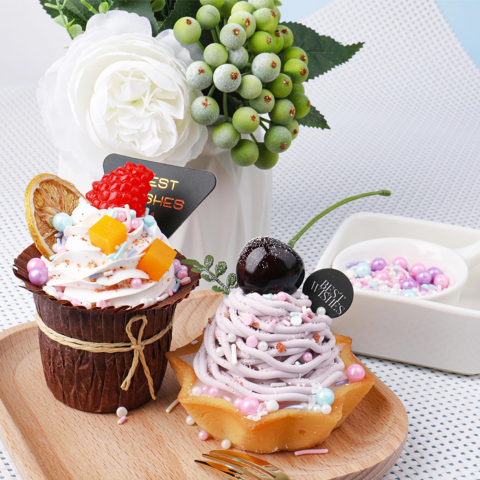 VoKaSar pastel sprinkles as donut toppers with festive color