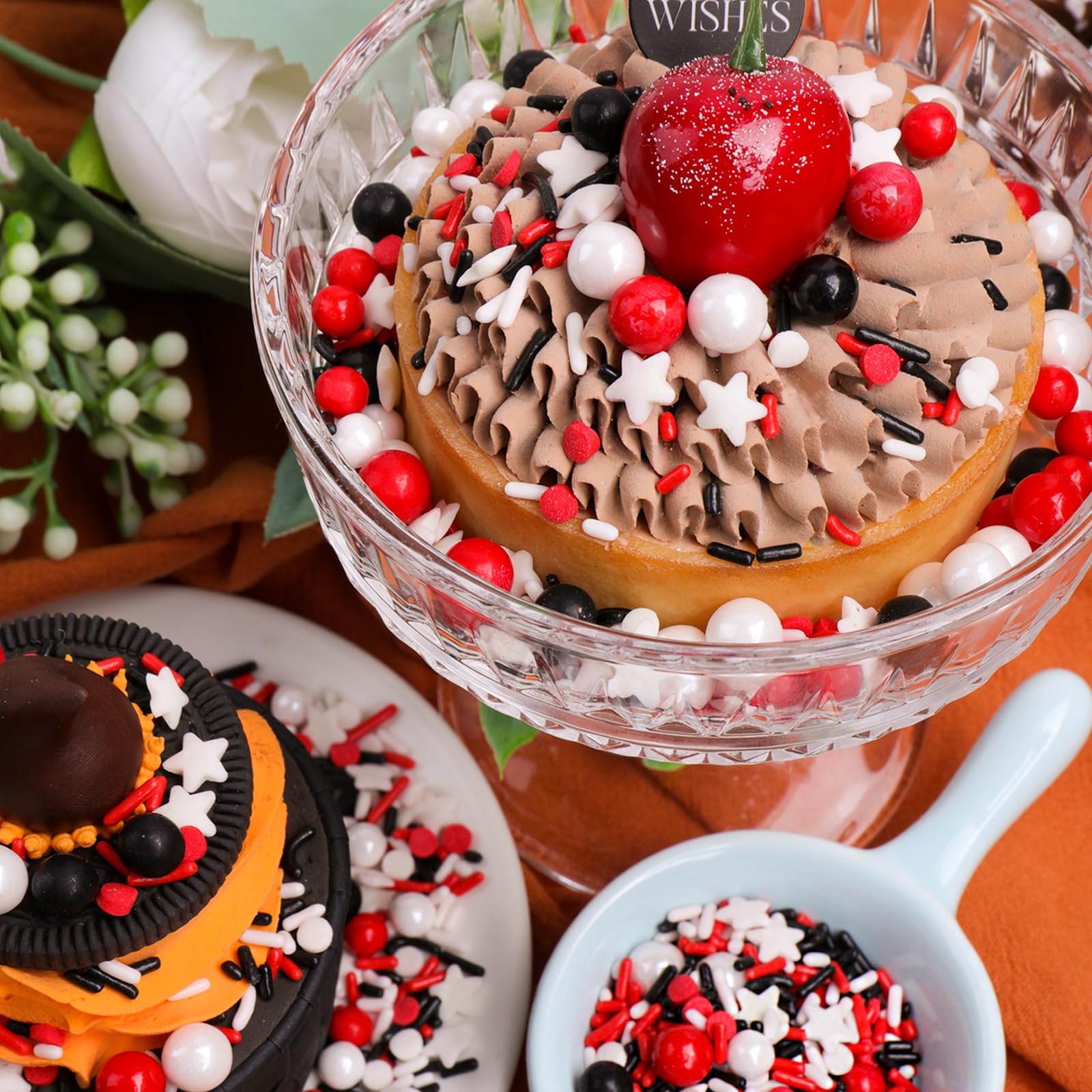VoKaSar sprinkles decorate cookies or cupcakes for quick party upgrades.