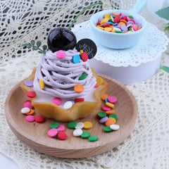 VoKaSar Rainbow Confetti Sprinkles on ice cream for colorful topping