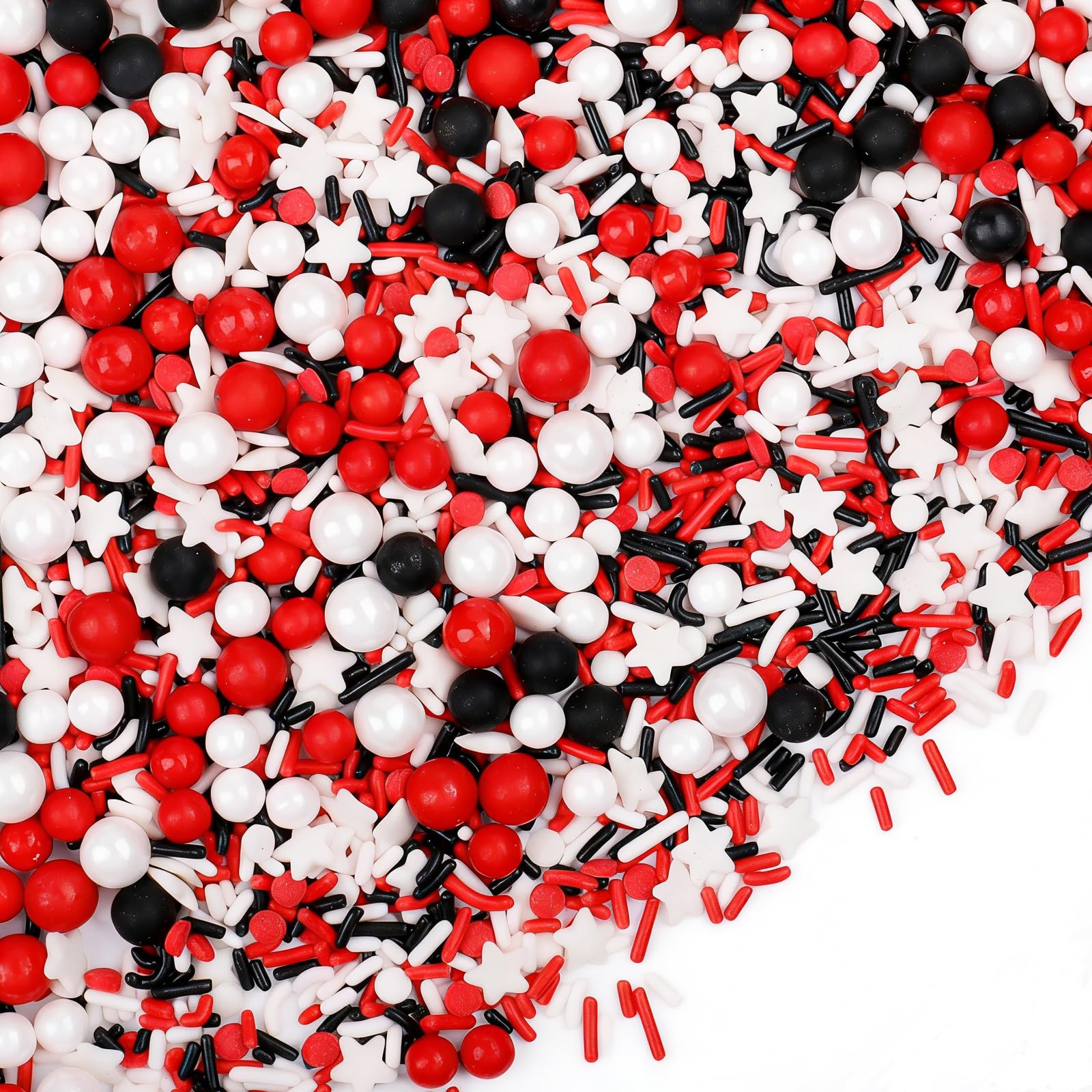 VoKaSar sprinkles with white star quins add festive appeal to desserts.