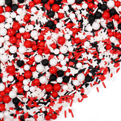 VoKaSar sprinkles with white star quins add festive appeal to desserts.