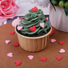 VoKaSar sprinkles on cakes offer charming heart accents for celebrations.