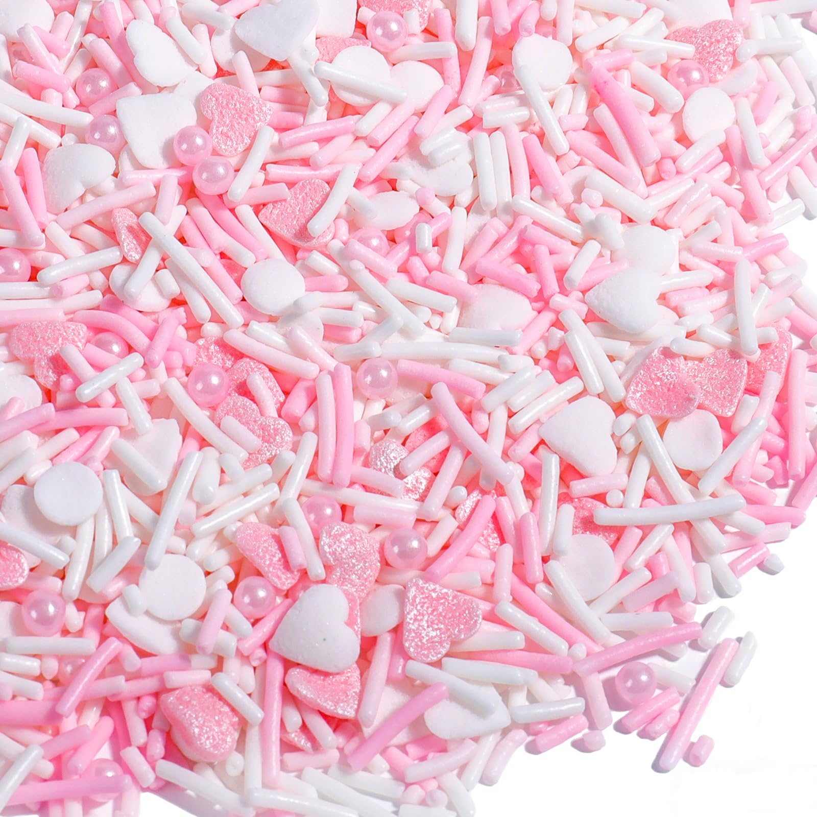 VoKaSar Valentines Sprinkles heart-jimmies decorate cupcakes with romance