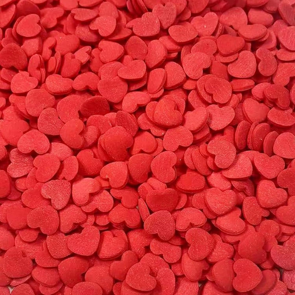 VoKaSar red heart sprinkles package adds festive flair to any bake.