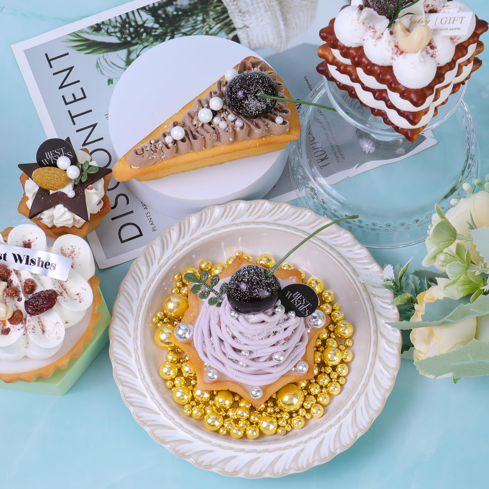 VoKaSar White Pearl Sprinkles in a baking setup showing versatility