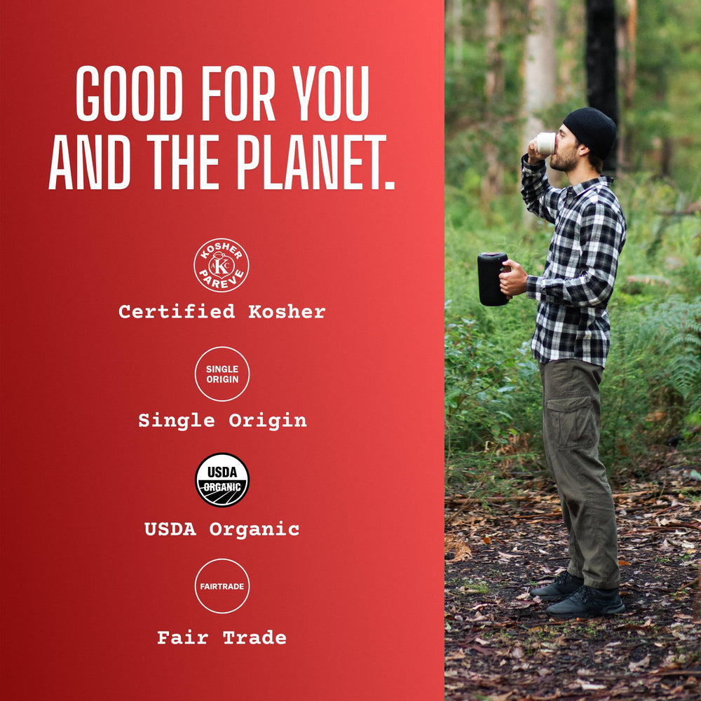 Volcanica Ethiopian Yirgacheffe roasted beans with earthy aroma and citrus notes