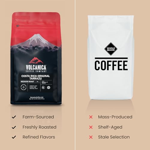 Volcanica Tarrazu Reserve 16-ounce bag ready for daily brewing