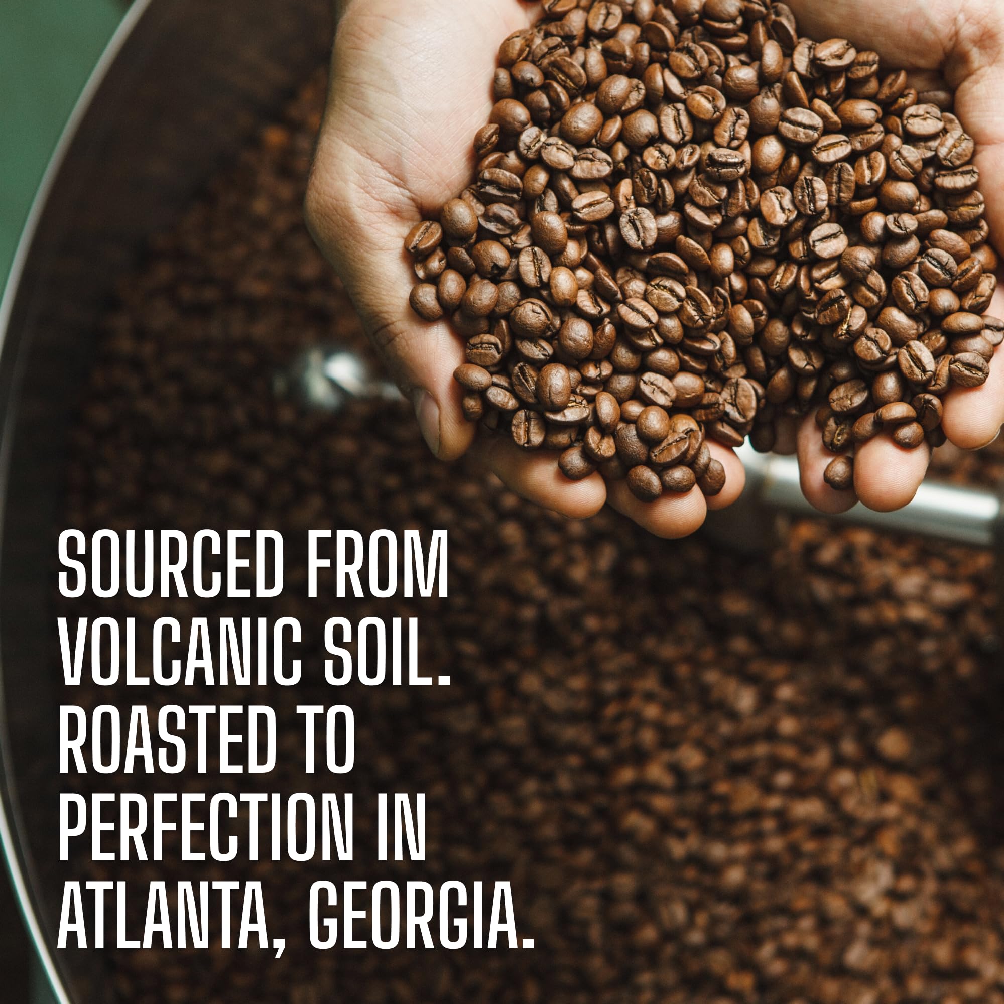 Volcanica kosher vegan gluten free label on coffee packaging