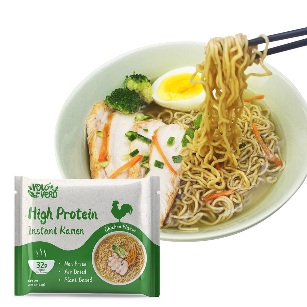 VOLO VERO eight-pack ramen shown for convenient healthy options