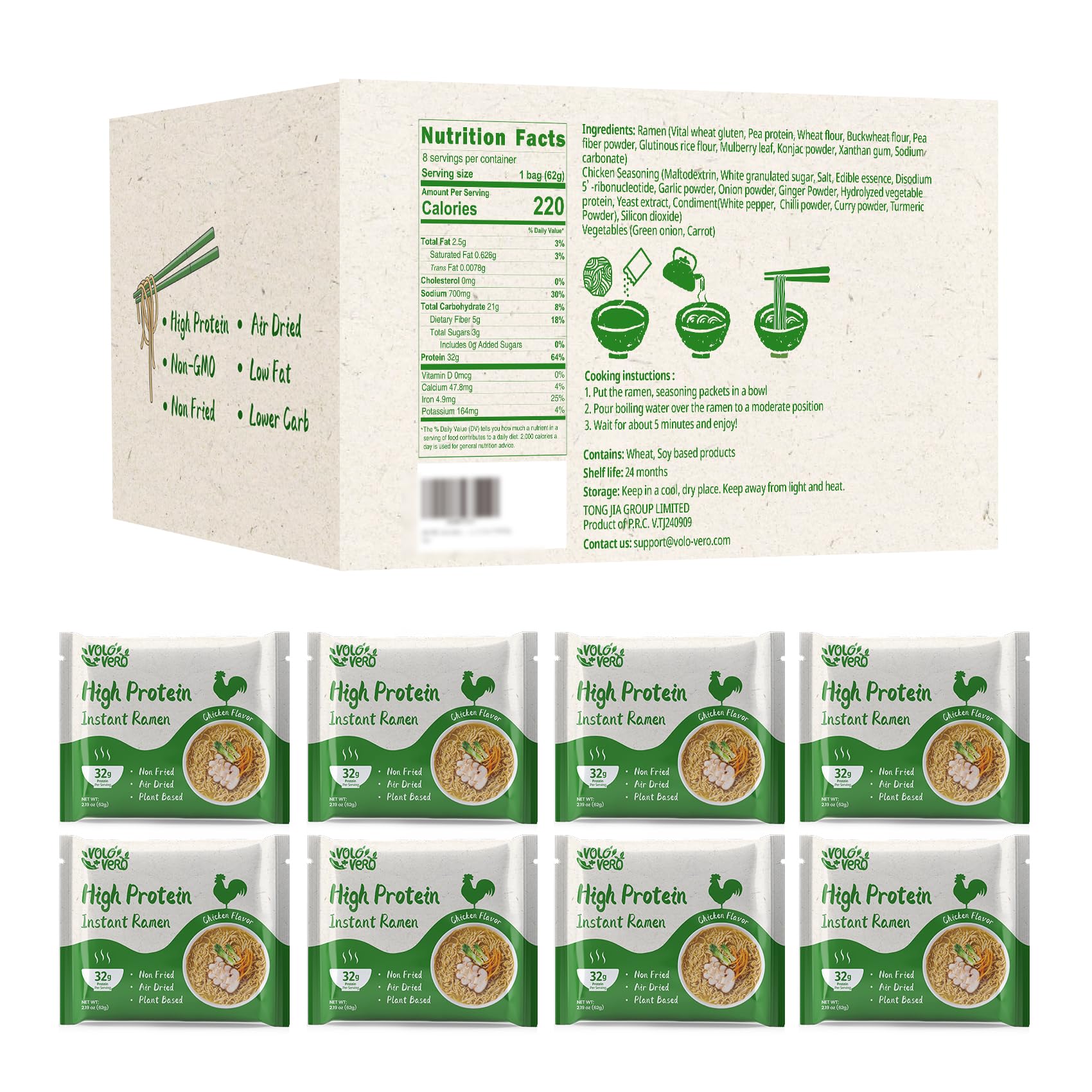 VOLO VERO gift-ready ramen for health-conscious friends and family
