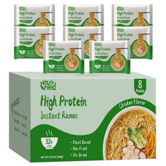 VOLO VERO high-protein ramen broth being poured for a comforting, protein-rich meal