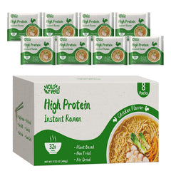 VOLO VERO high-protein ramen chicken front-pack highlights a plant-based option for energized meals