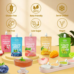 VOLO VERO blueberry konjac jelly pouch, rich flavor, vegan and gluten-free