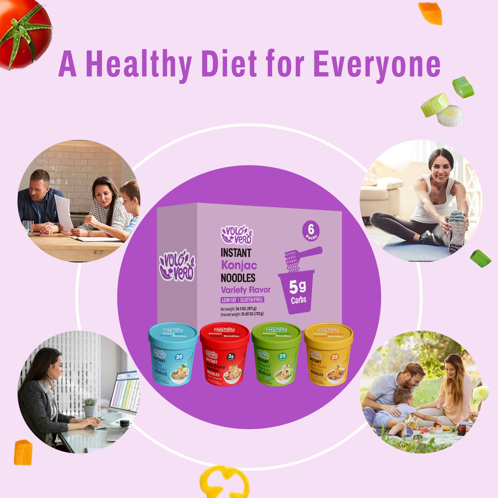 VOLO VERO Gift-ready packaging signals healthy meal options for friends.