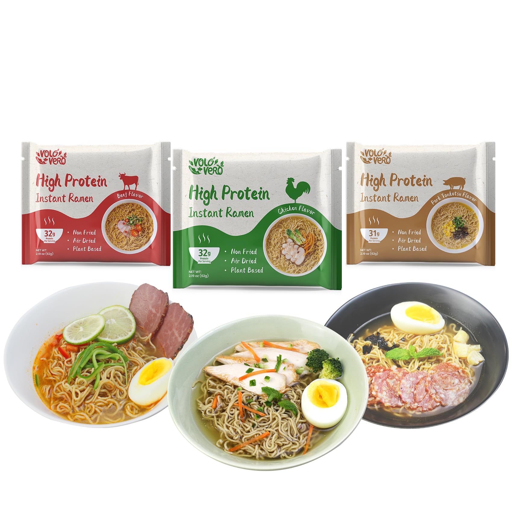 VOLO VERO low-carb ramen pack suitable for mindful meals