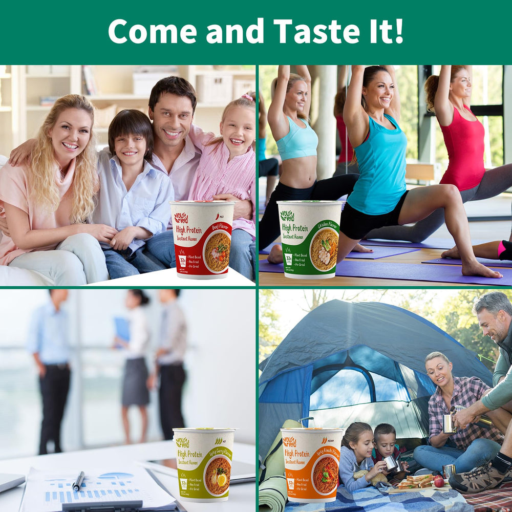VOLO VERO variety pack display for quick nutritious meals on the go