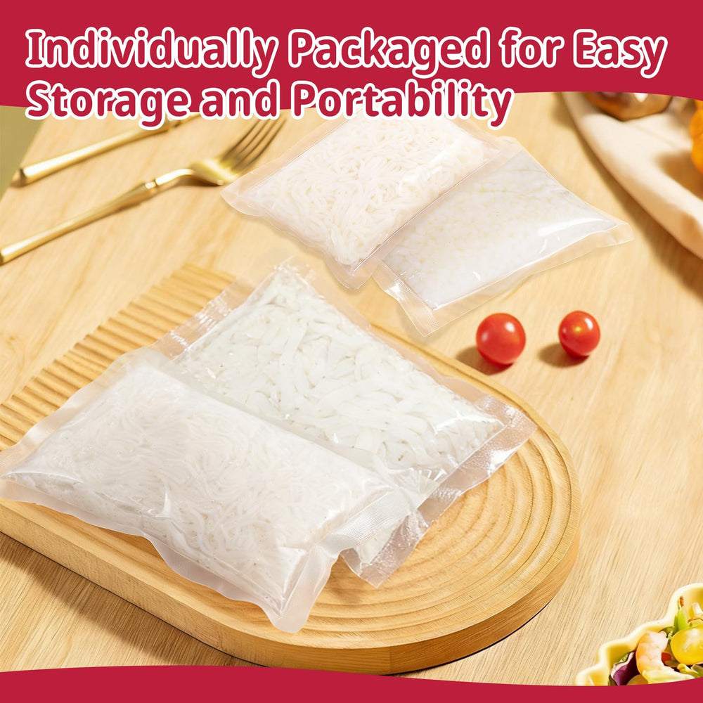 Volovero Konjac Noodles ready-to-serve pack on kitchen counter