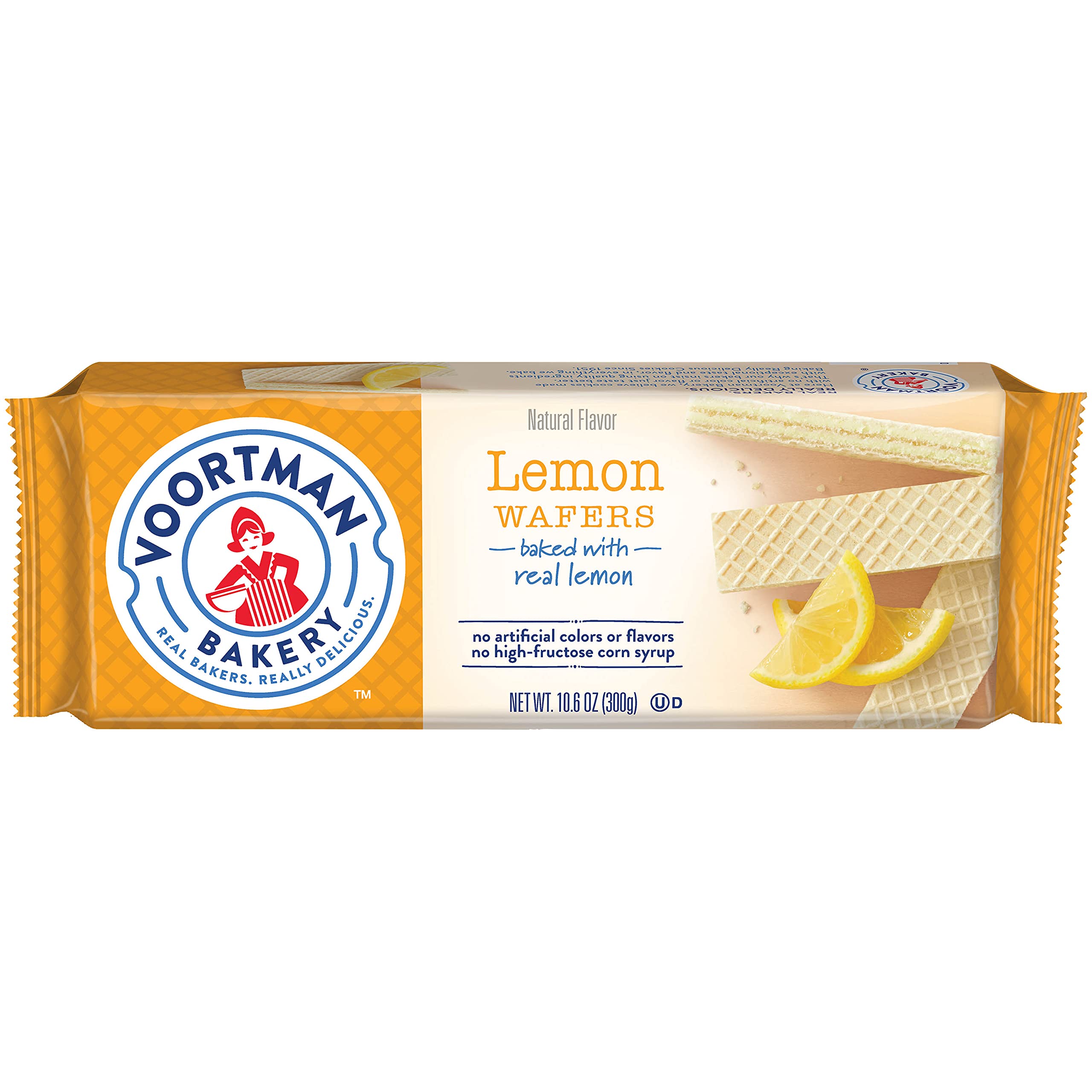 Voortman Lemon Wafers box for sharing and gifting, with bright citrus flavor and crisp crunch