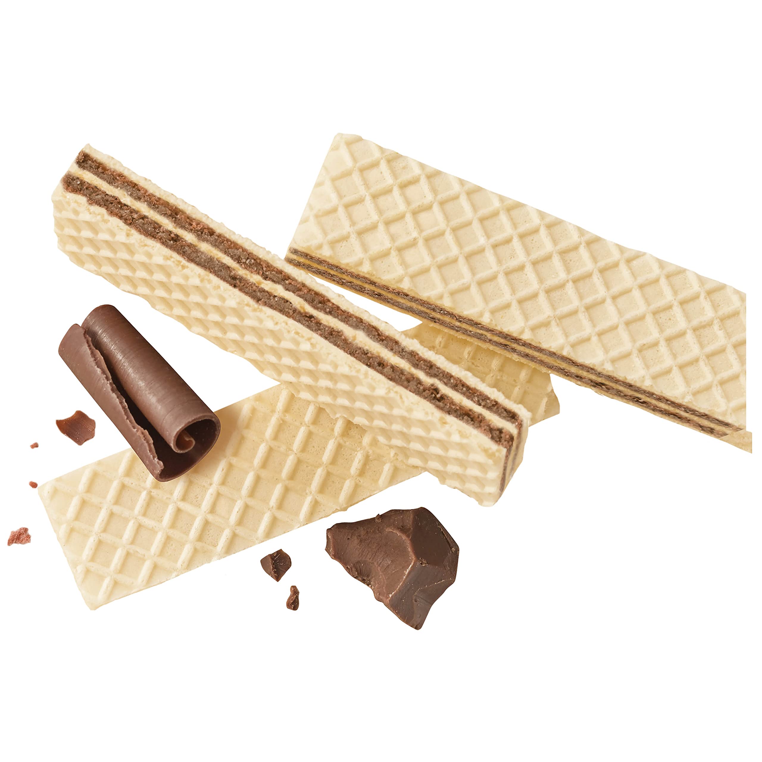 Wafers served with coffee, Voortman sugar-free wafers for a quick break.