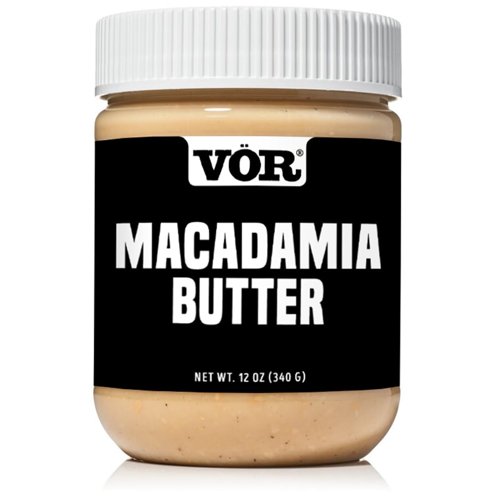Vör Macadamia Nut Butter jar — creamy, pure macadamias for spreading.