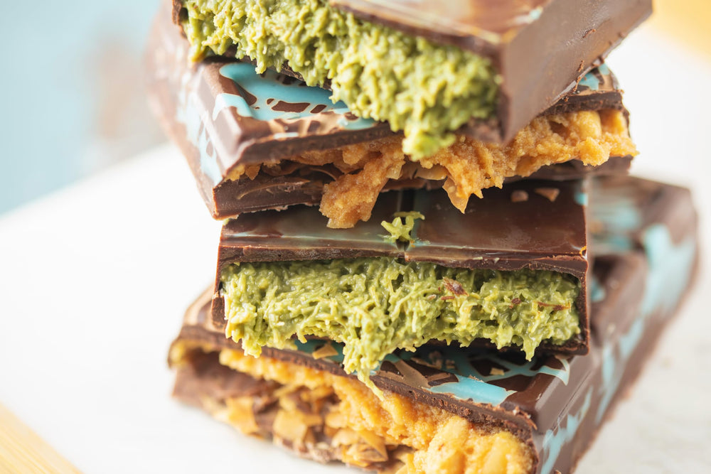Vör Pistachio Butter drizzle over dessert for gourmet appeal.