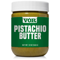 Vör Pistachio Butter jar front view for rich, pure pistachio flavor in spreads.