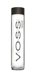 VOSS water in a glass with bubbles highlights crisp hydration.