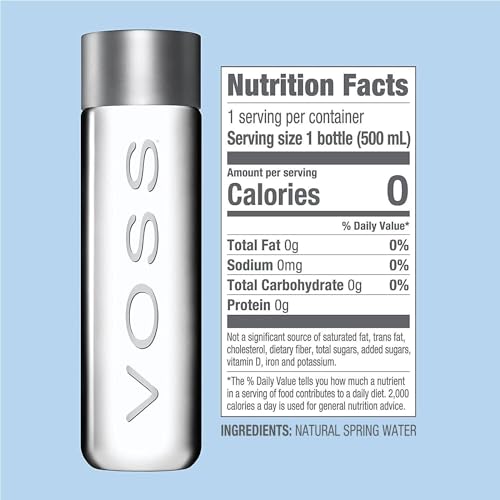 VOSS plastic bottle 12-pack front view emphasizes convenient hydration at home or office